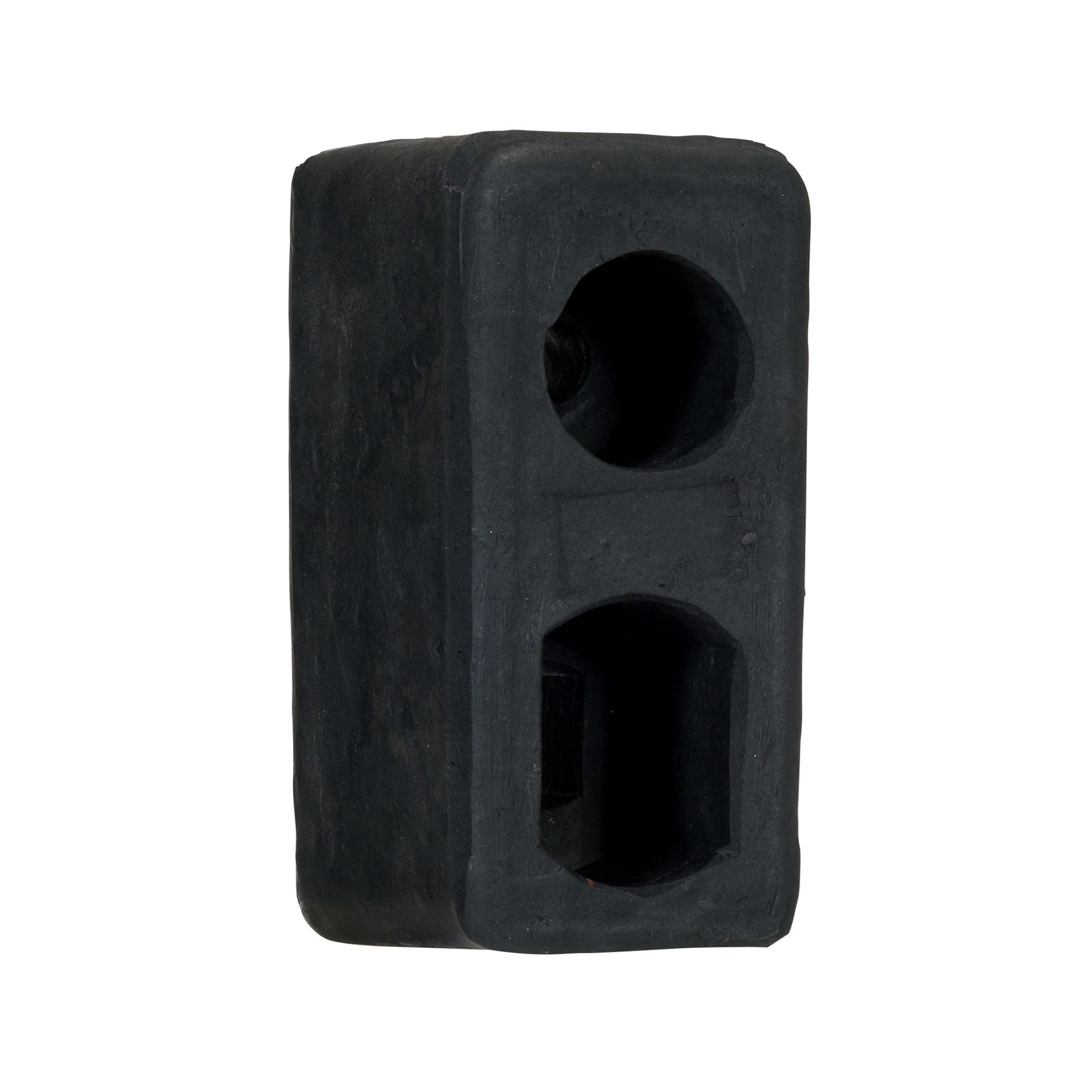 Vestil Rubber Trailer Crane Bumper 6 In. x 3 In. x 2-7/16 In. Black